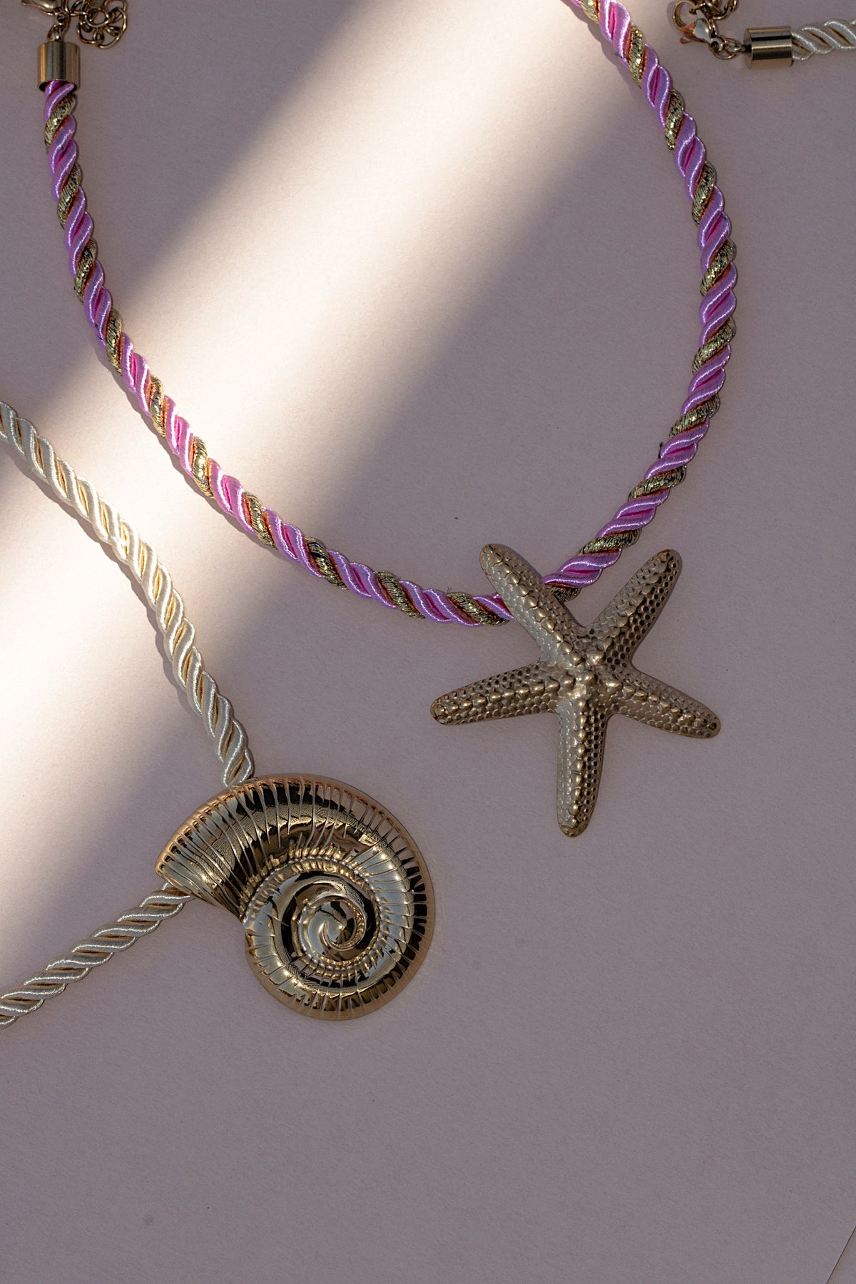 Conch Shell Cord Pendant