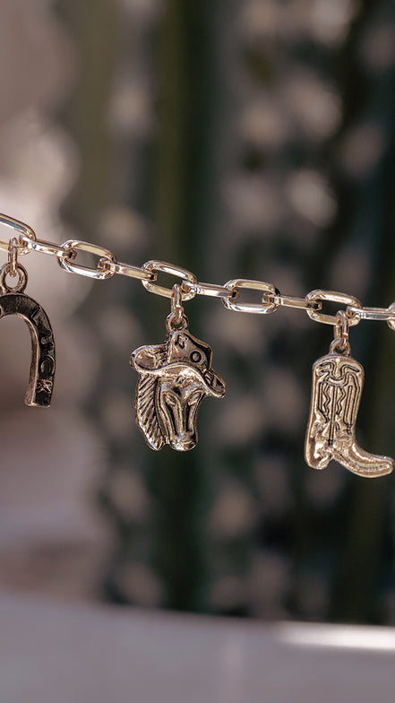 Long Live Cowgirls Charm Necklace