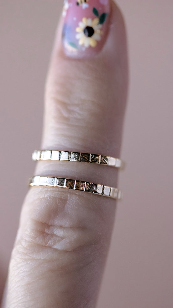 Diamond Cut Band Ring