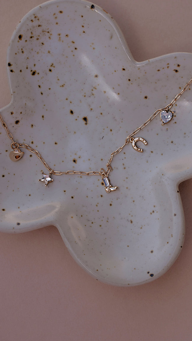 Festival Girl Charm Necklace - The Neon Cactus Studio