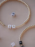 Floating Initial Bar Bracelet