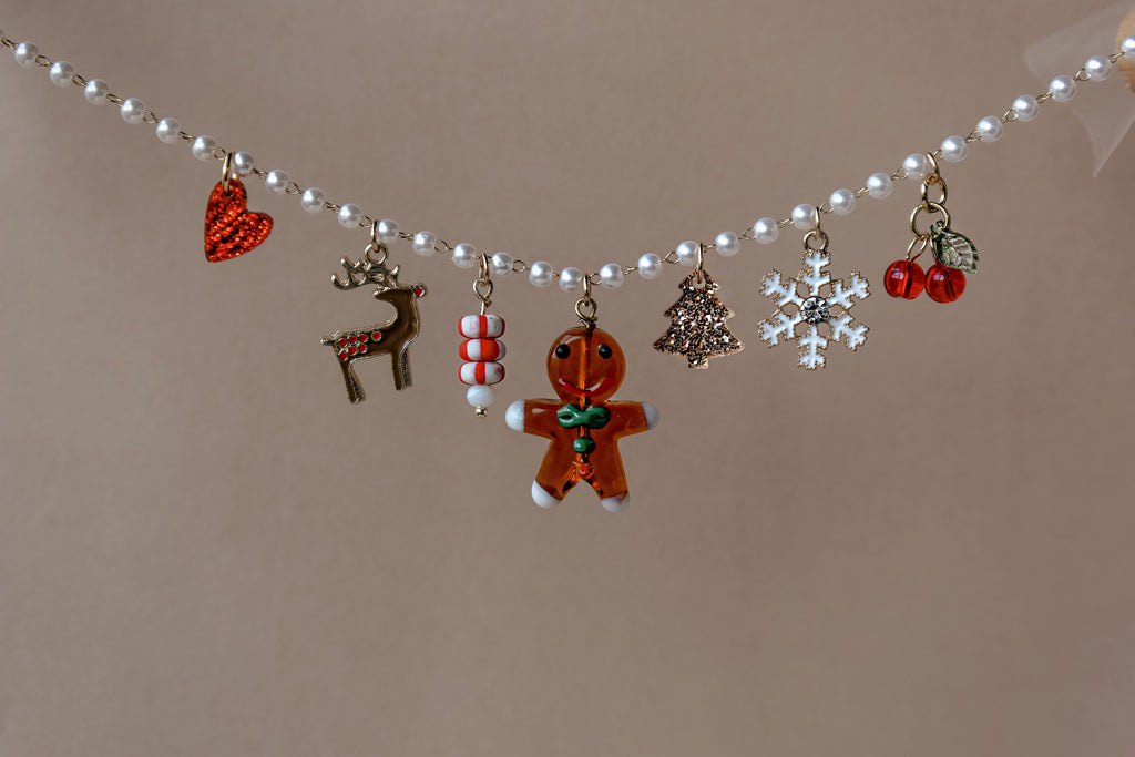 Limited Edition Christmas Charm Necklace - Gingerbread Man