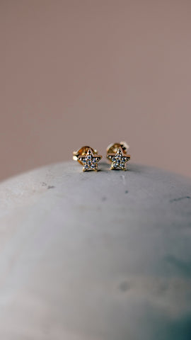 CZ Star Stud Earring