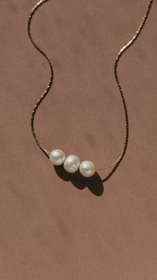 Triple Pearl Necklace