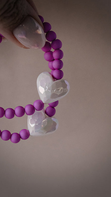 Faceted Heart Bracelet