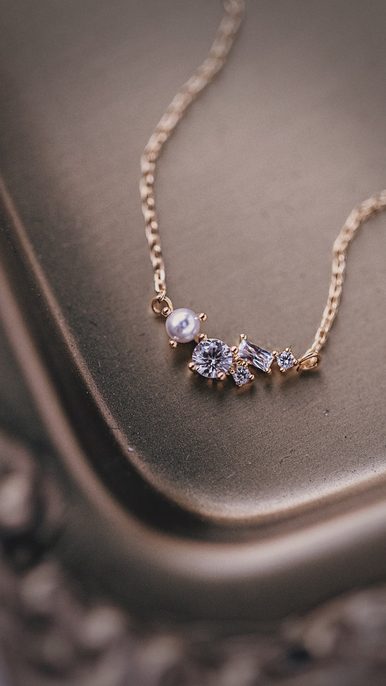 Pearl Cluster Necklace