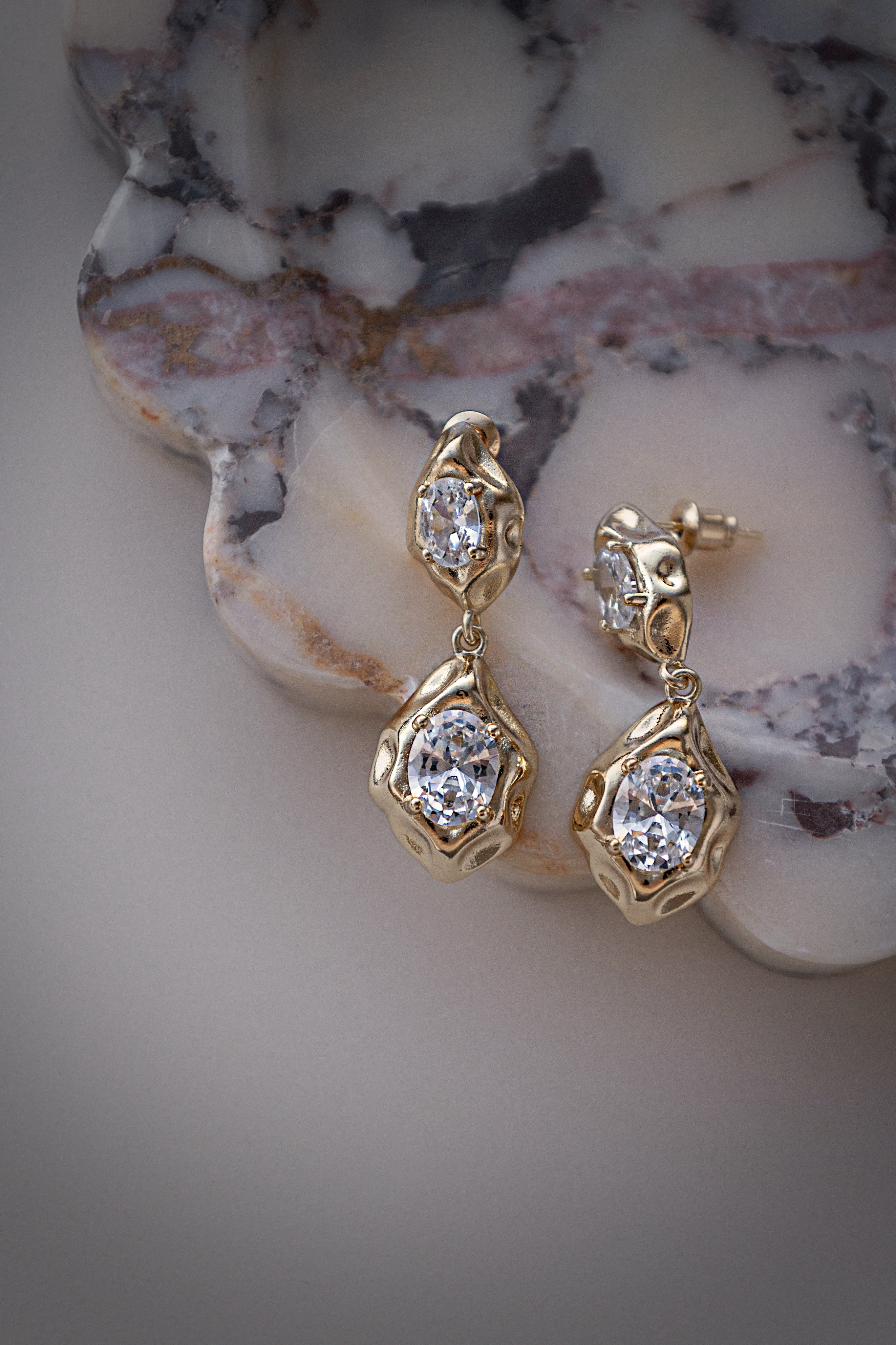 Liquid Glow Drop Earrings