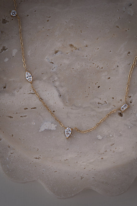 Dainty Mixed Shapes Necklace