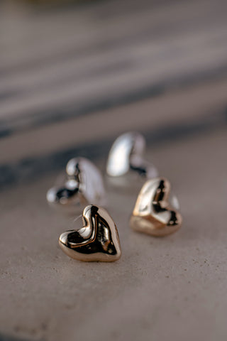 Statement Heart Studs