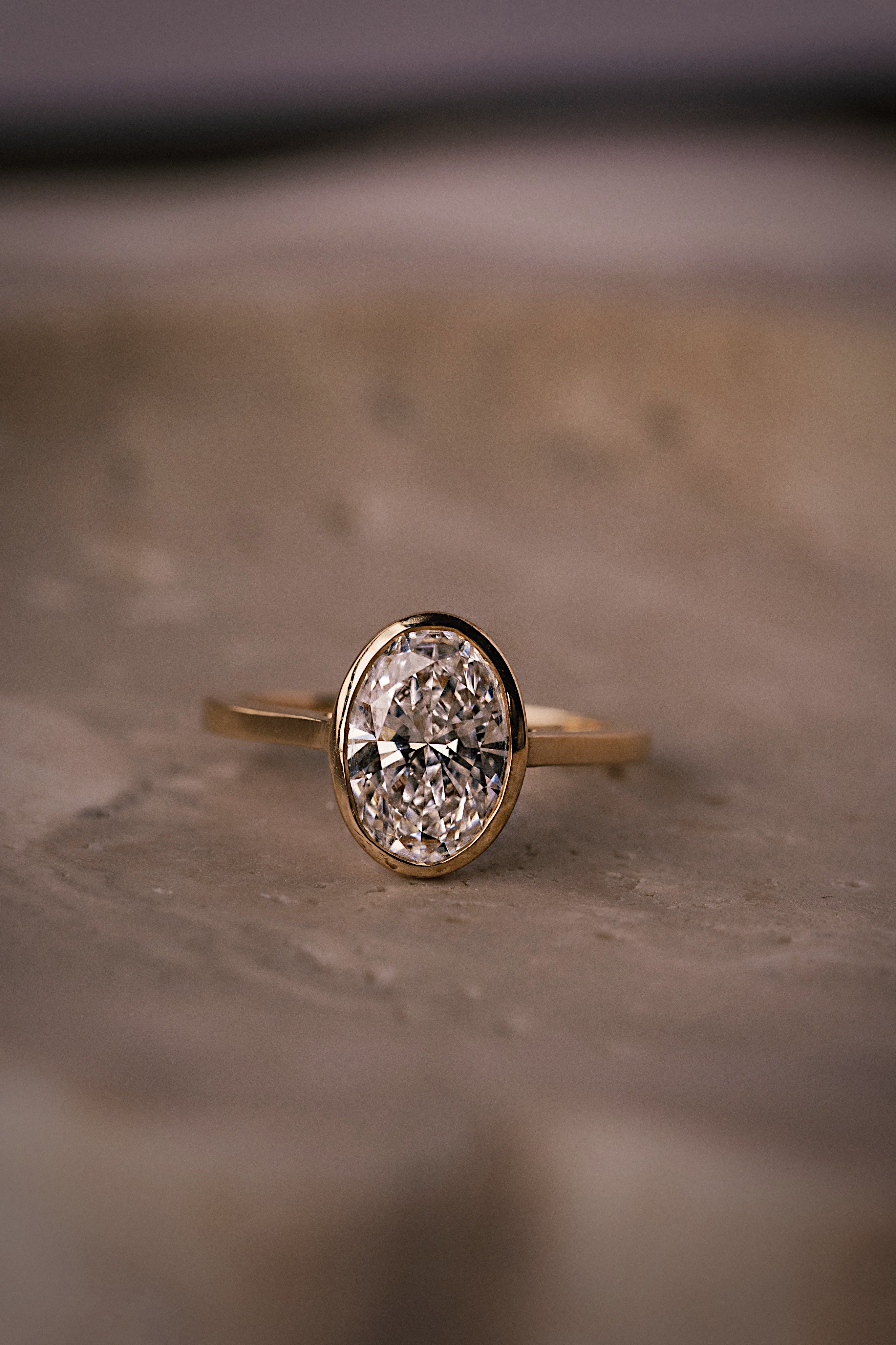 Oval Lab Diamond Ring