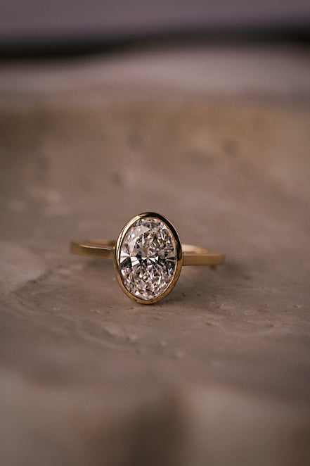 Oval Lab Diamond Ring