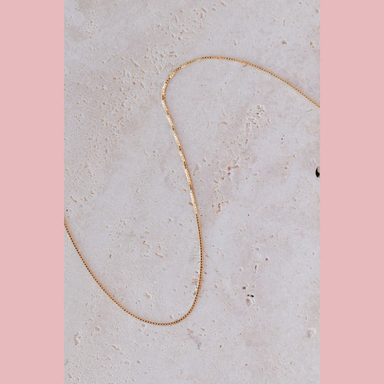 Dainty Diamond Cut Box Chain