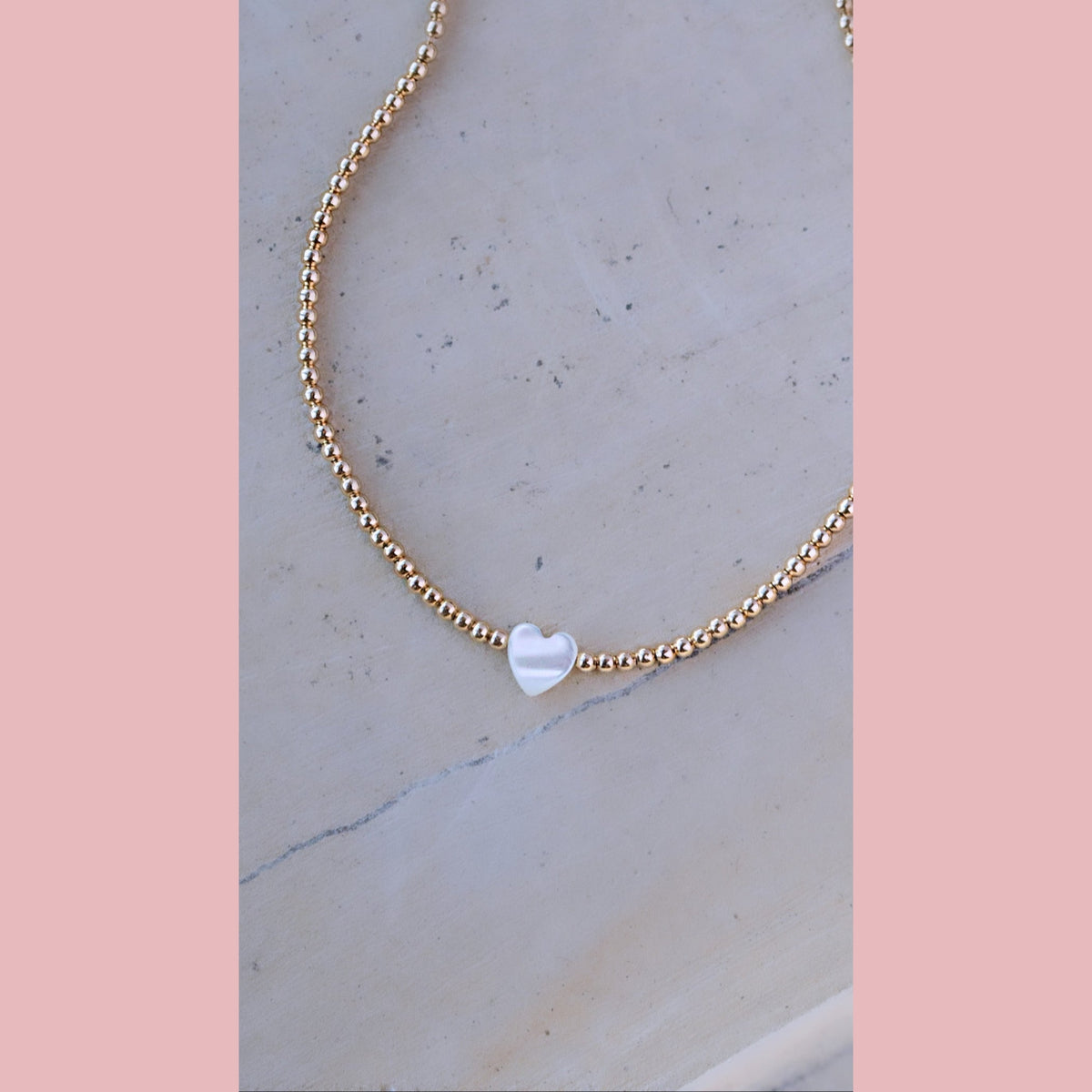 Beaded Heart Necklace
