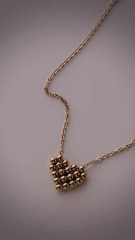 Beaded Heart Necklace