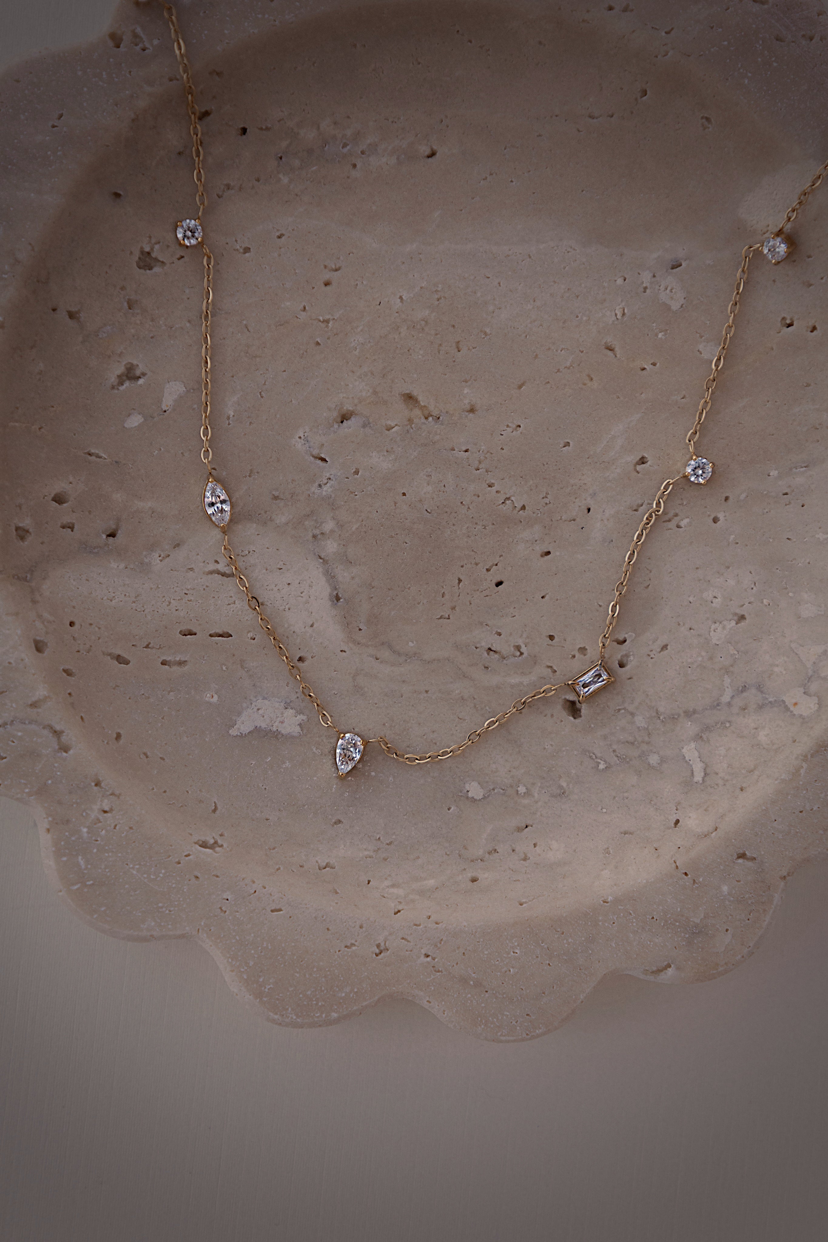 Dainty Mixed Shapes Necklace