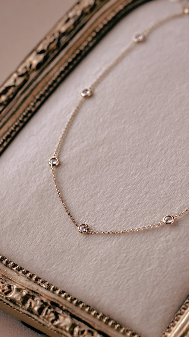 CZ Satellite Necklace