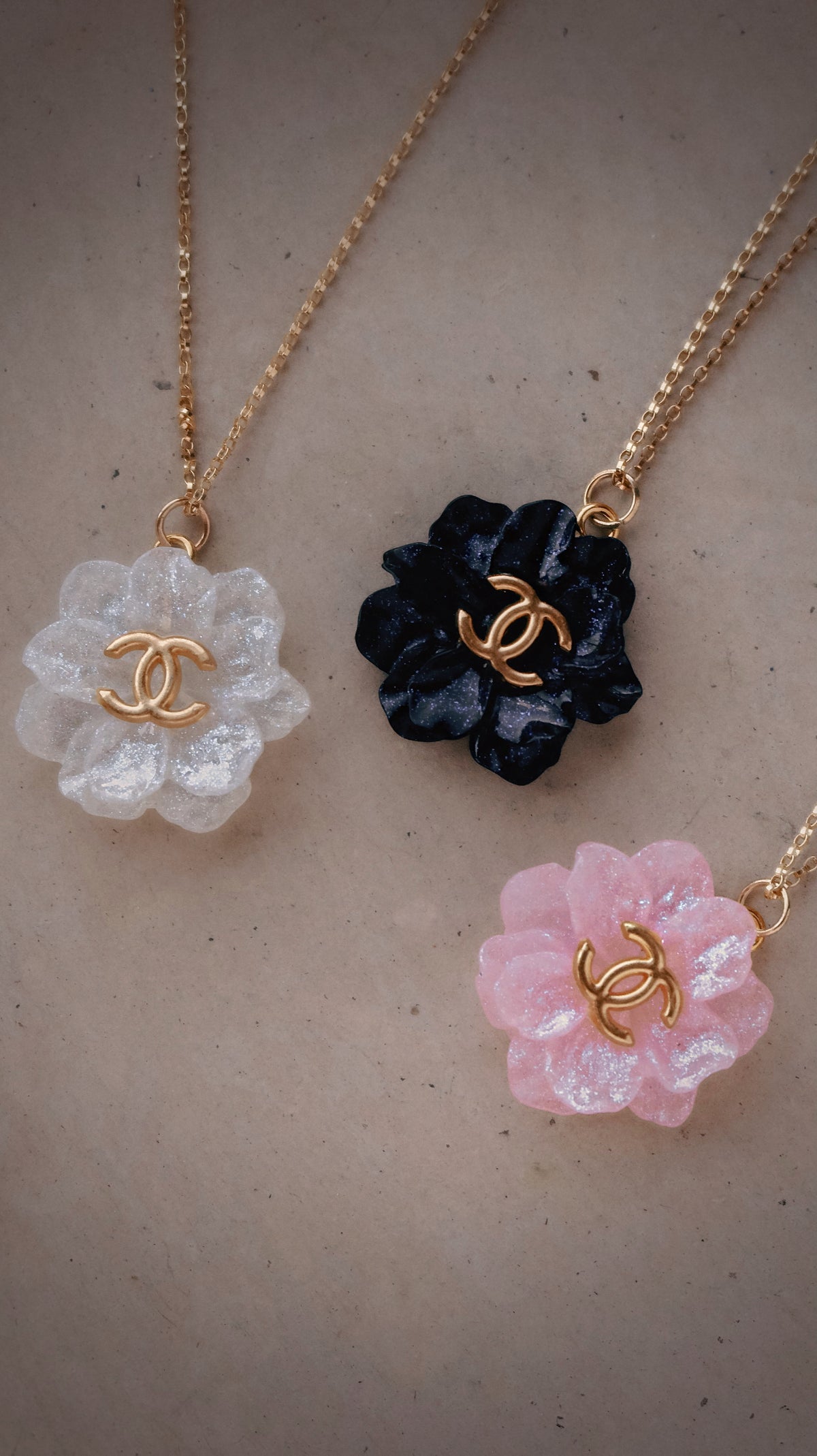 Floral CC Necklace