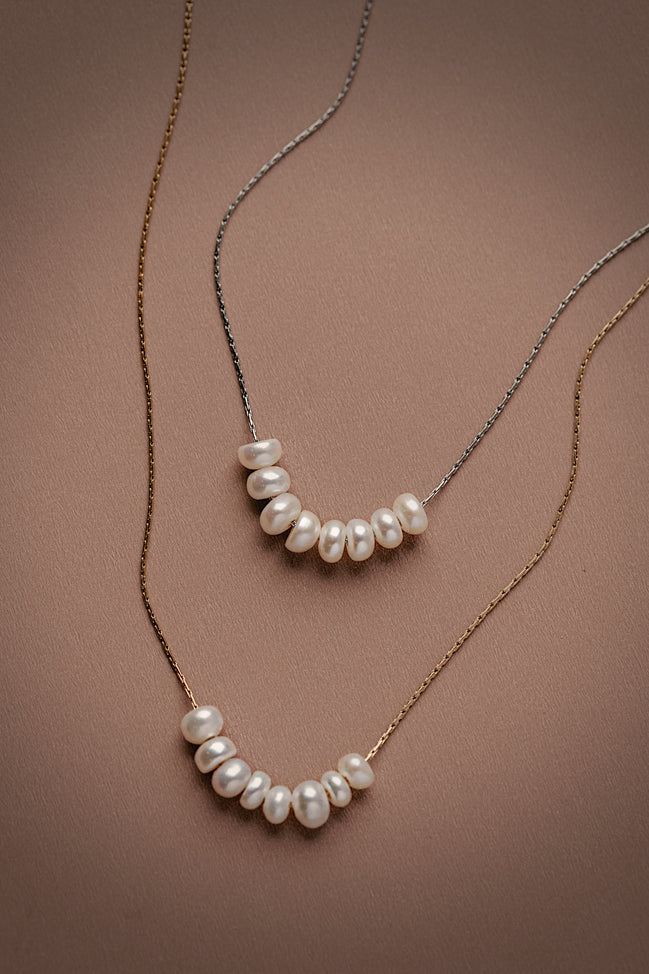 Oasis Pearl Row Necklace