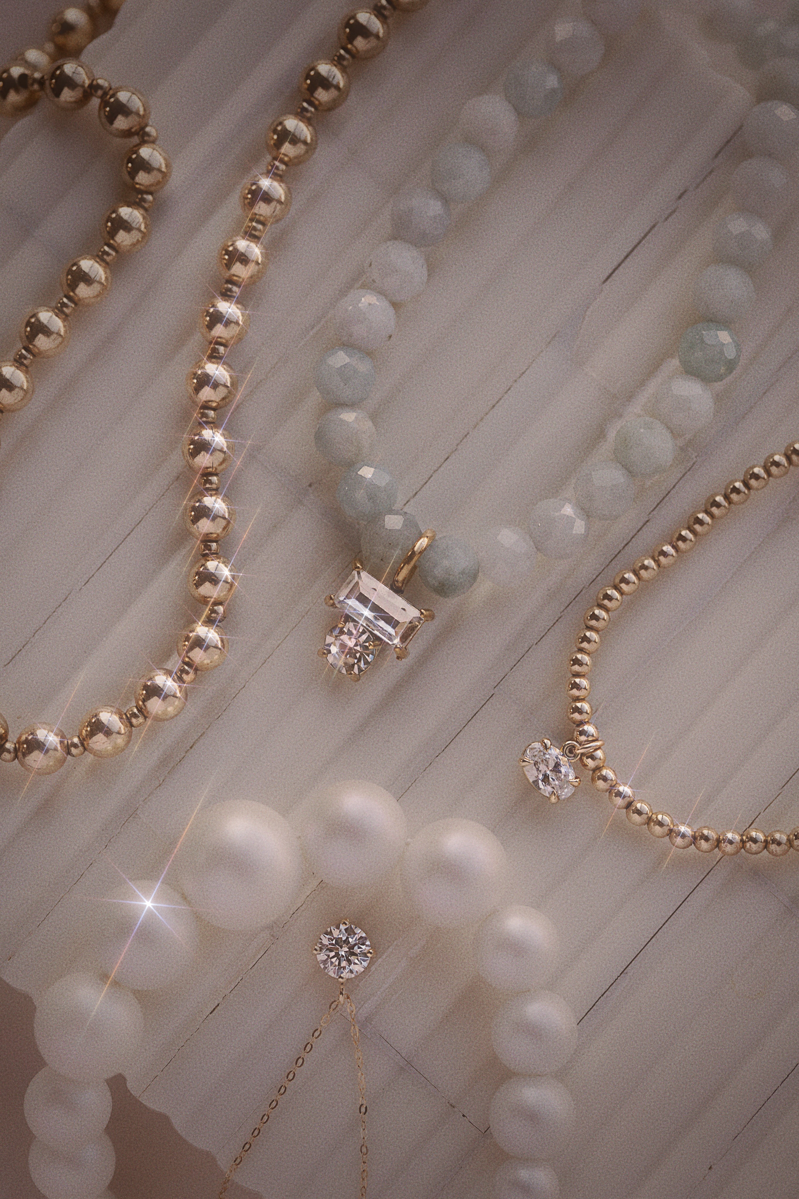 Lab Diamond Dainty Solitaire Necklace