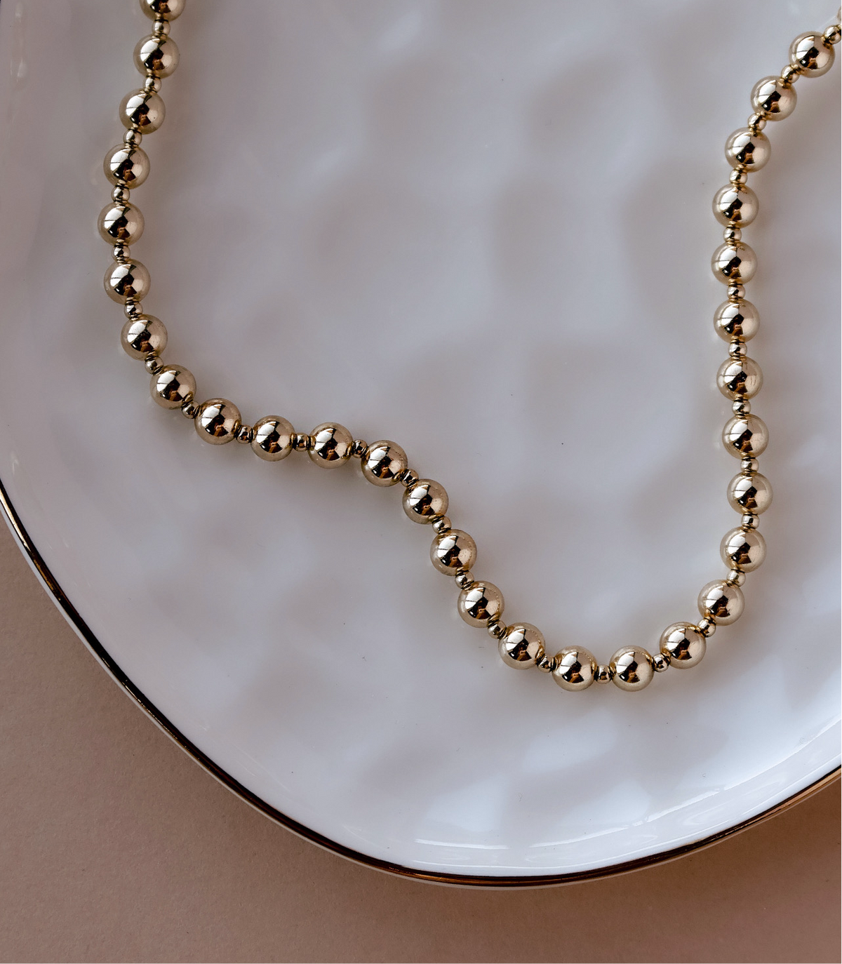 The Lola Gold Beaded Necklace