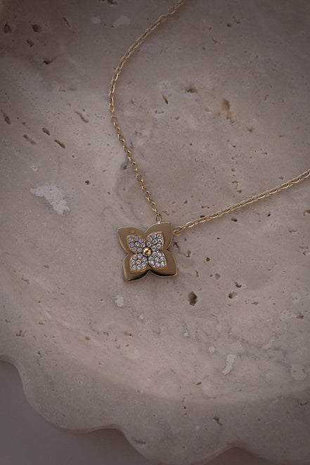 Golden Clover Necklace