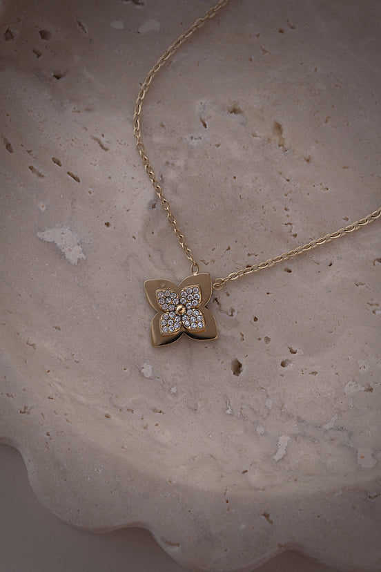 Golden Clover Necklace