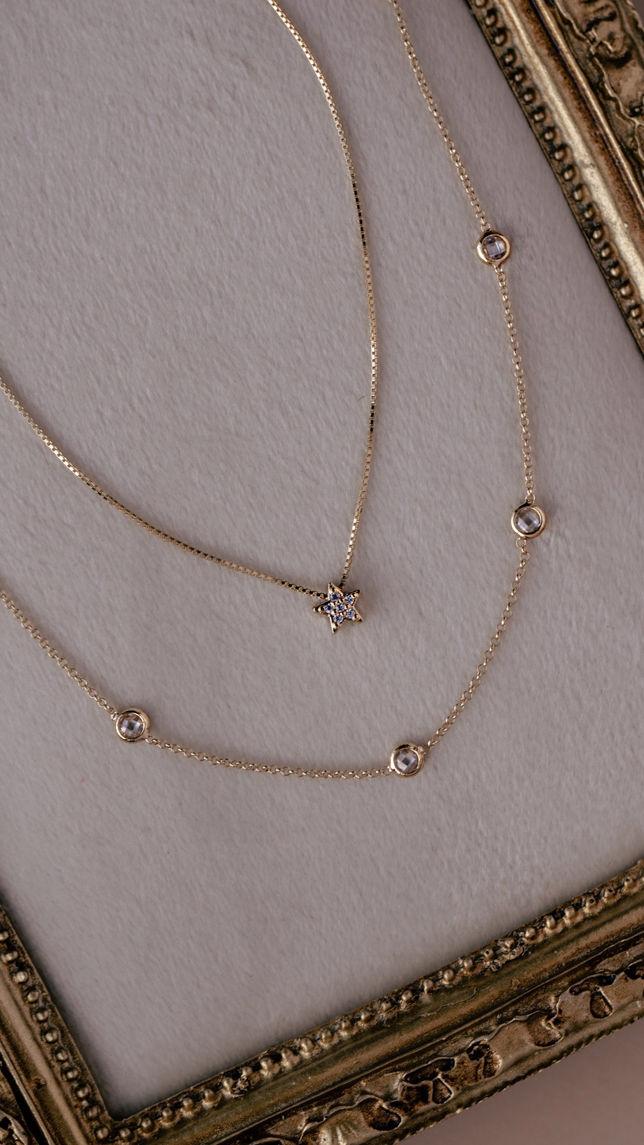 CZ Satellite Necklace