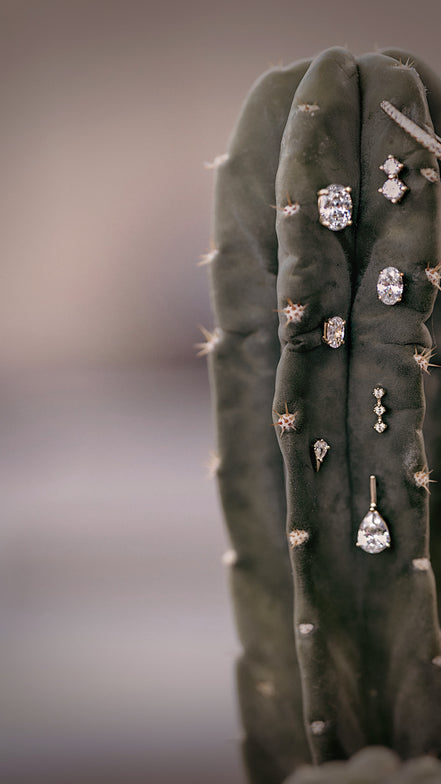 Oval CZ Studs