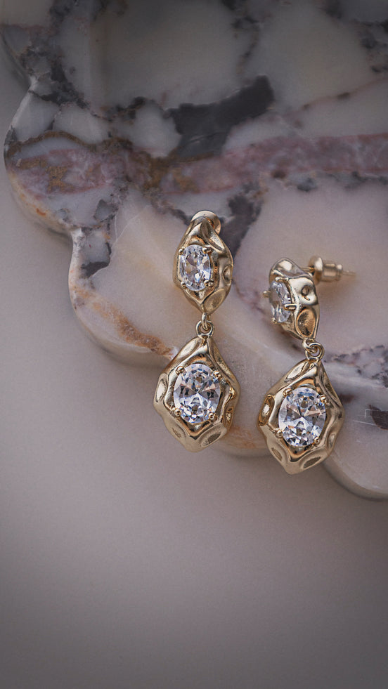 Liquid Glow Drop Earrings