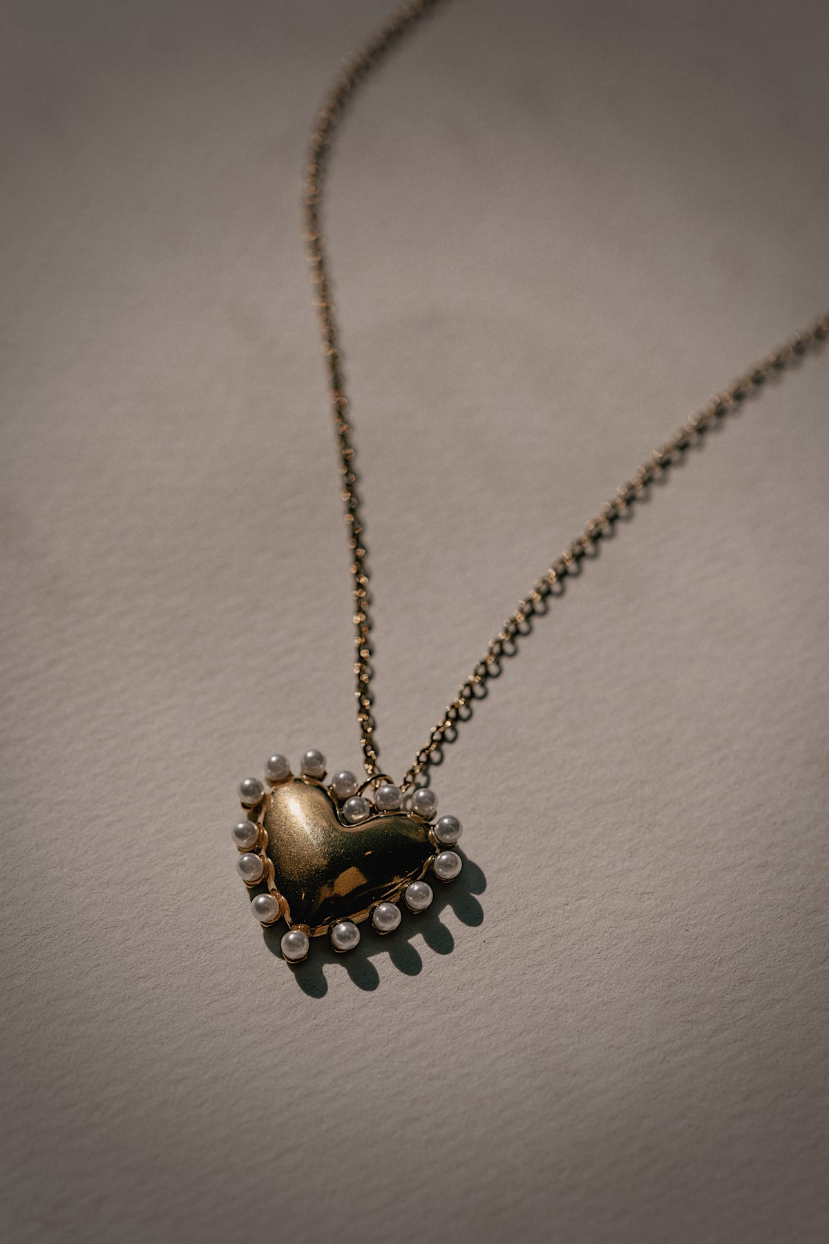 Pearl Heart Necklace