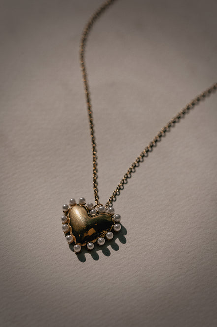 Pearl Heart Necklace