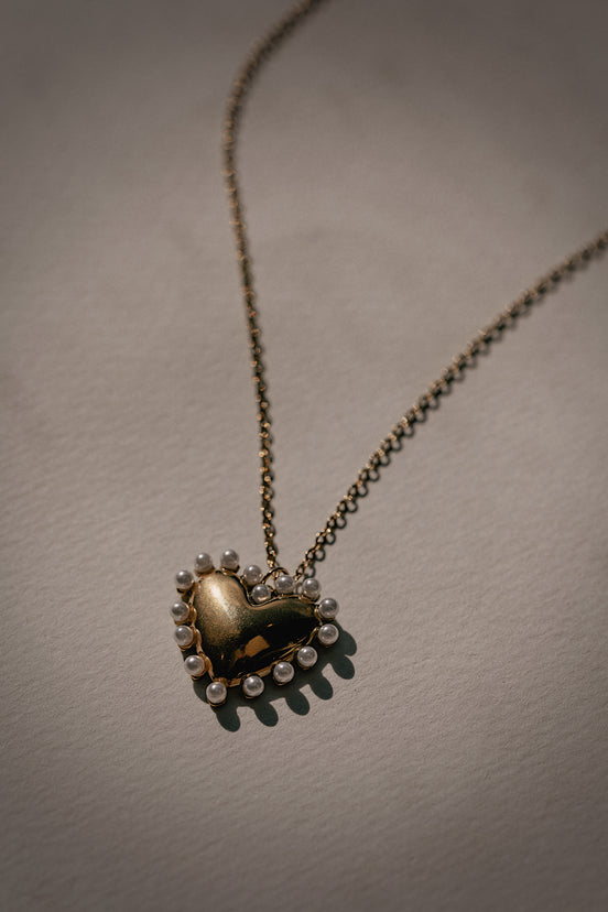 Pearl Heart Necklace