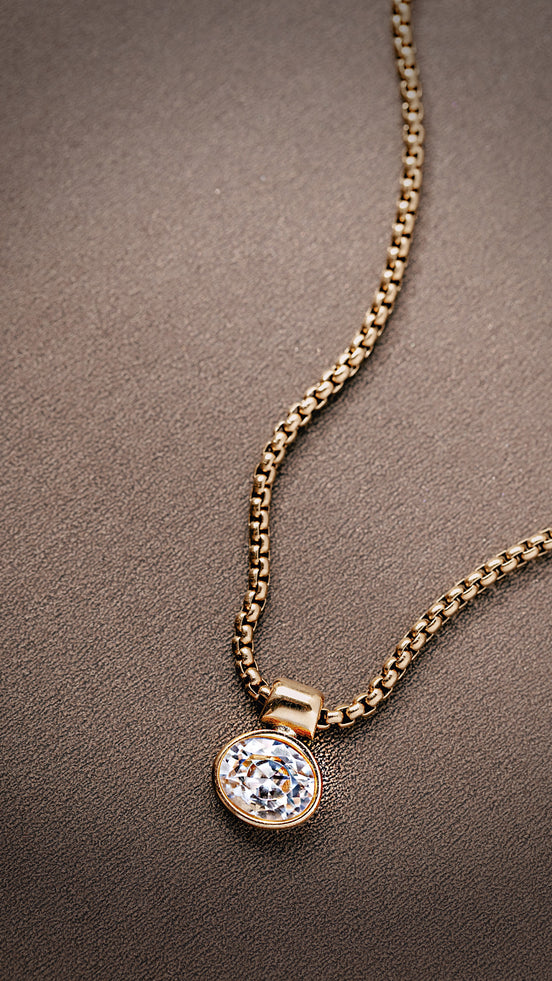 The Tova CZ Medallion Necklace