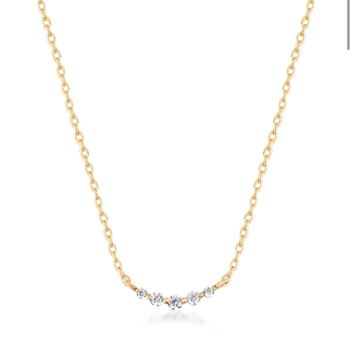Lab Grown Diamond Row Necklace