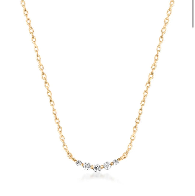 Lab Grown Diamond Row Necklace