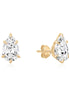 1.3 CTW Lab Grown Diamond Pear Claw Prong Studs