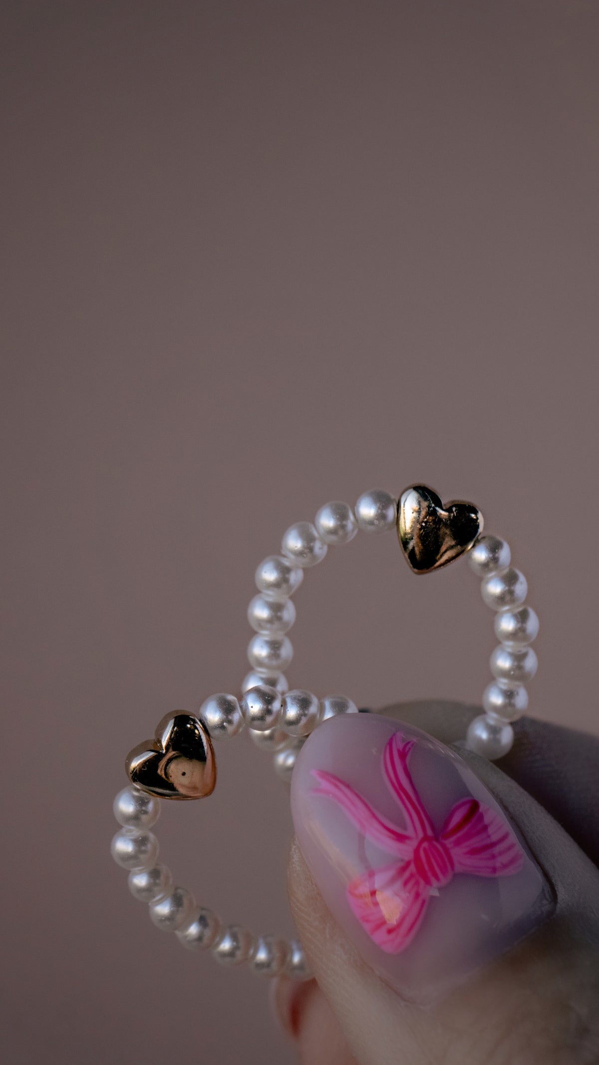 Pearl Heart Ring