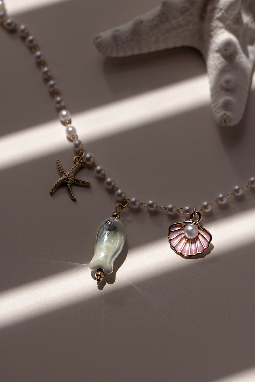 Cute Little Fish Pearl Charm Necklace