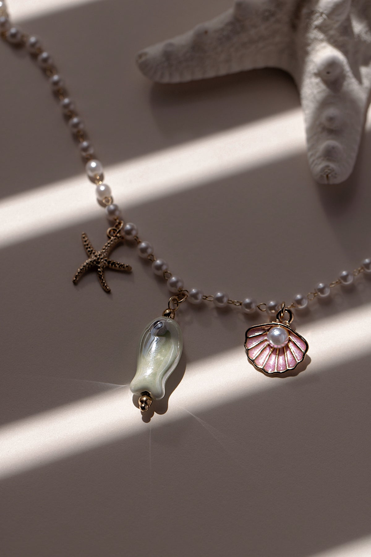 Cute Little Fish Pearl Charm Necklace