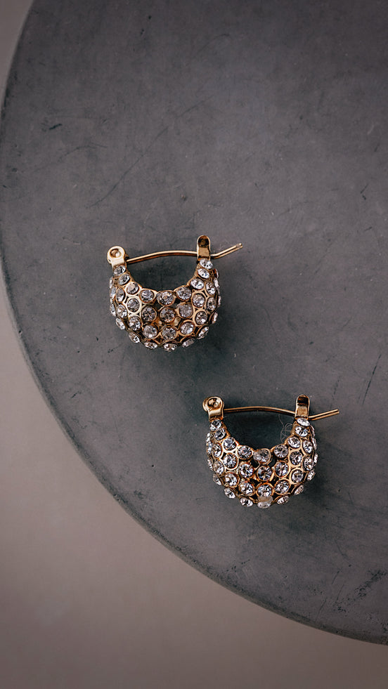 Crystal Cluster Earrings - The Neon Cactus Studio