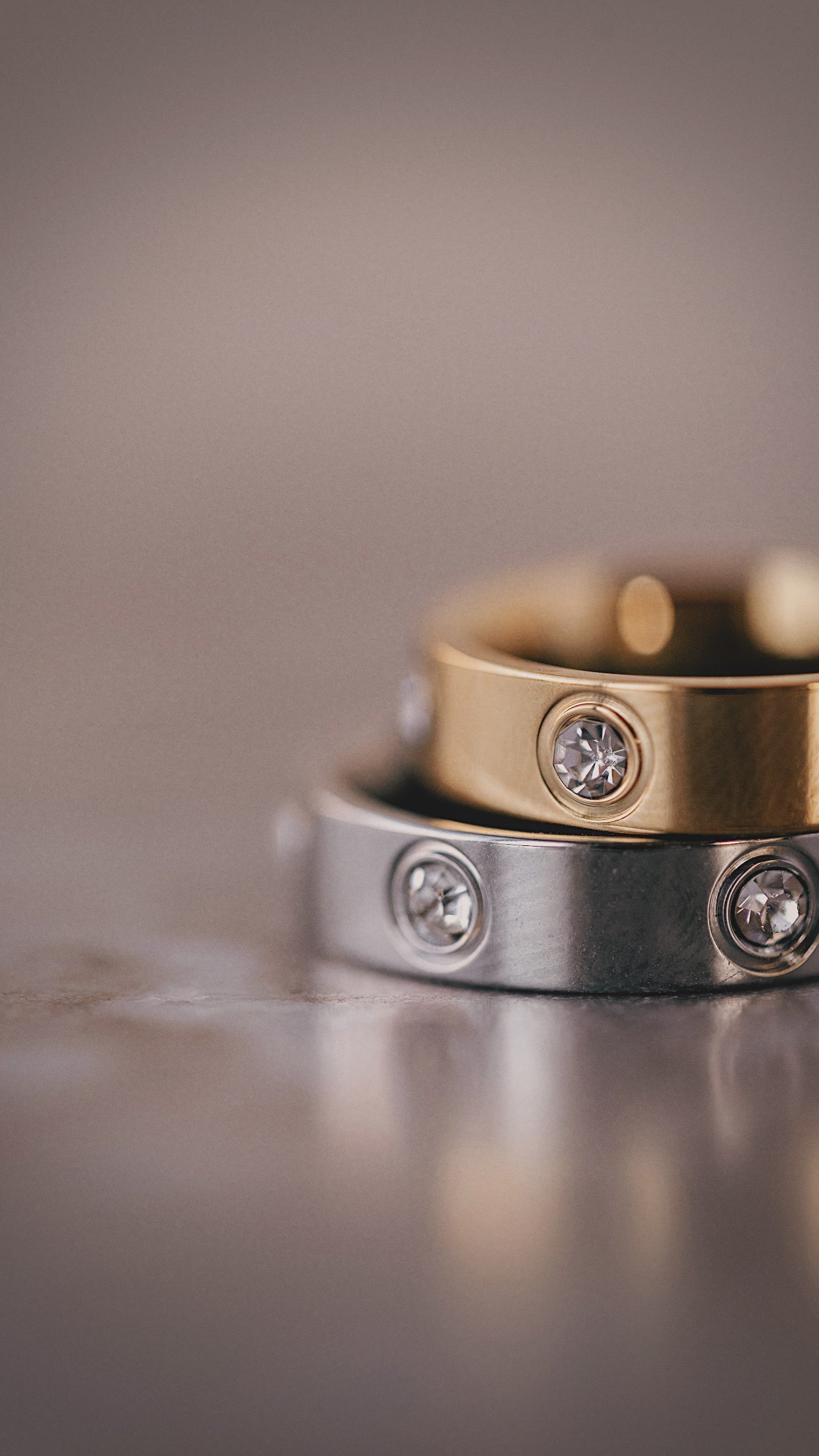 CZ Cigar Band Ring