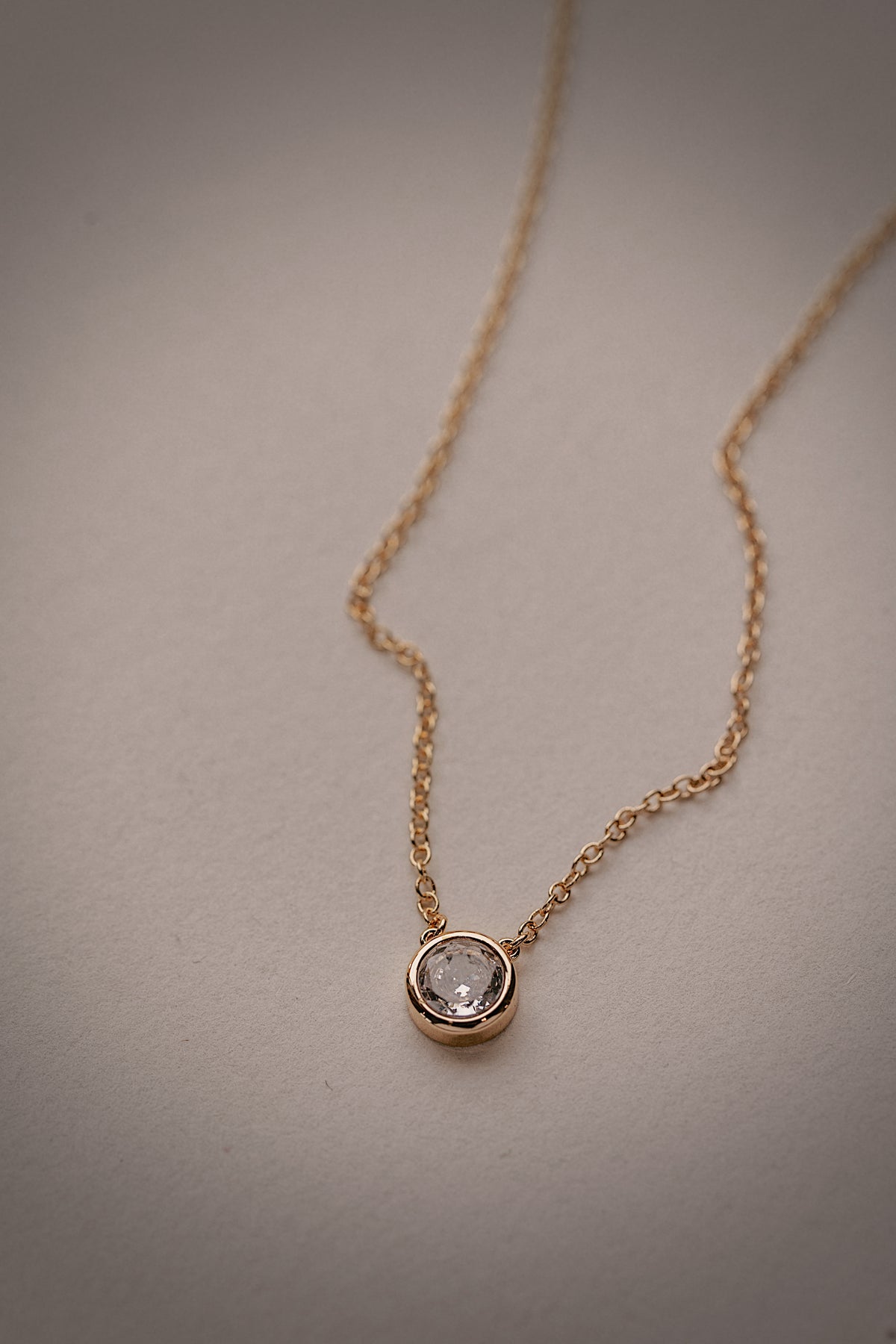 Round Bezel Necklace