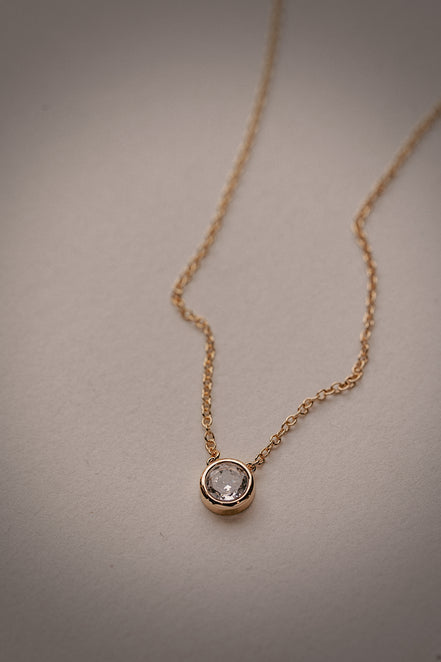 Round Bezel Necklace