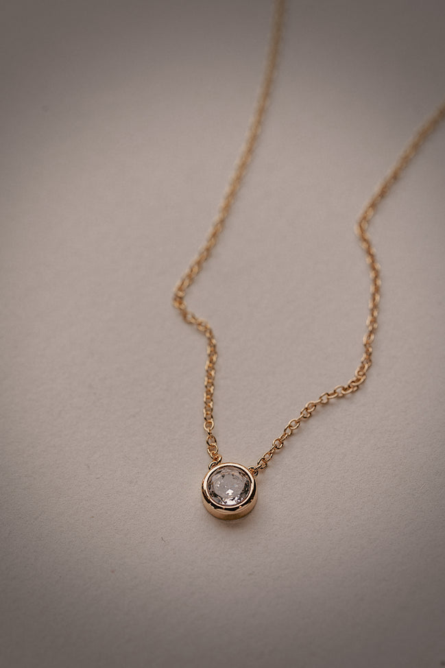 Round Bezel Necklace