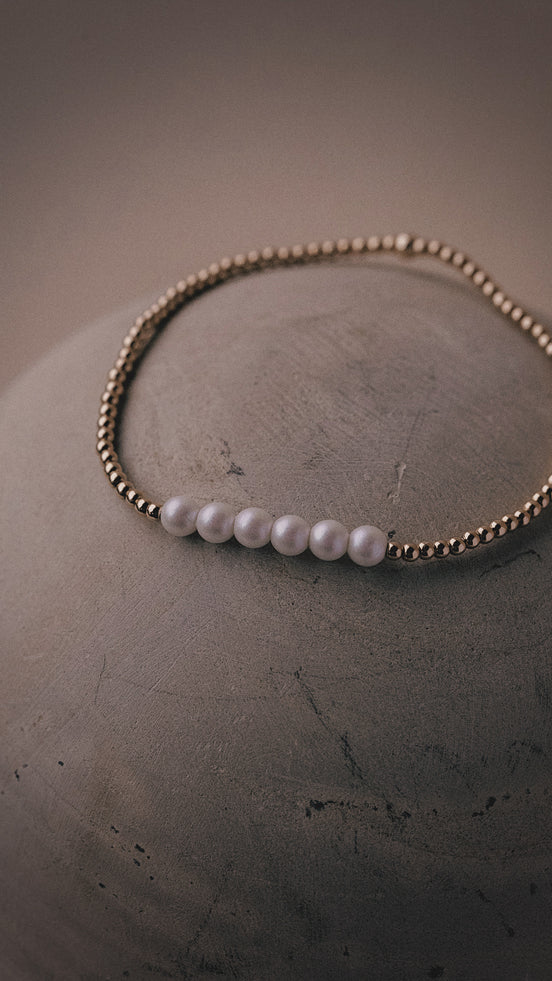 Pearl Row Bracelet - The Neon Cactus Studio