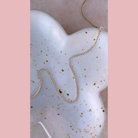 Dainty Diamond CZ Tennis Choker