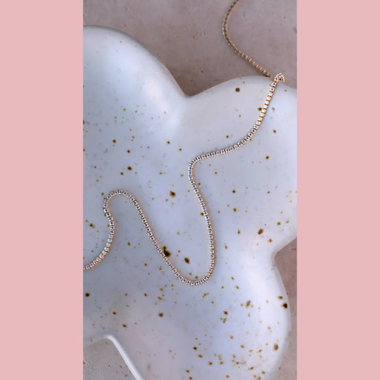 Dainty Diamond CZ Tennis Choker