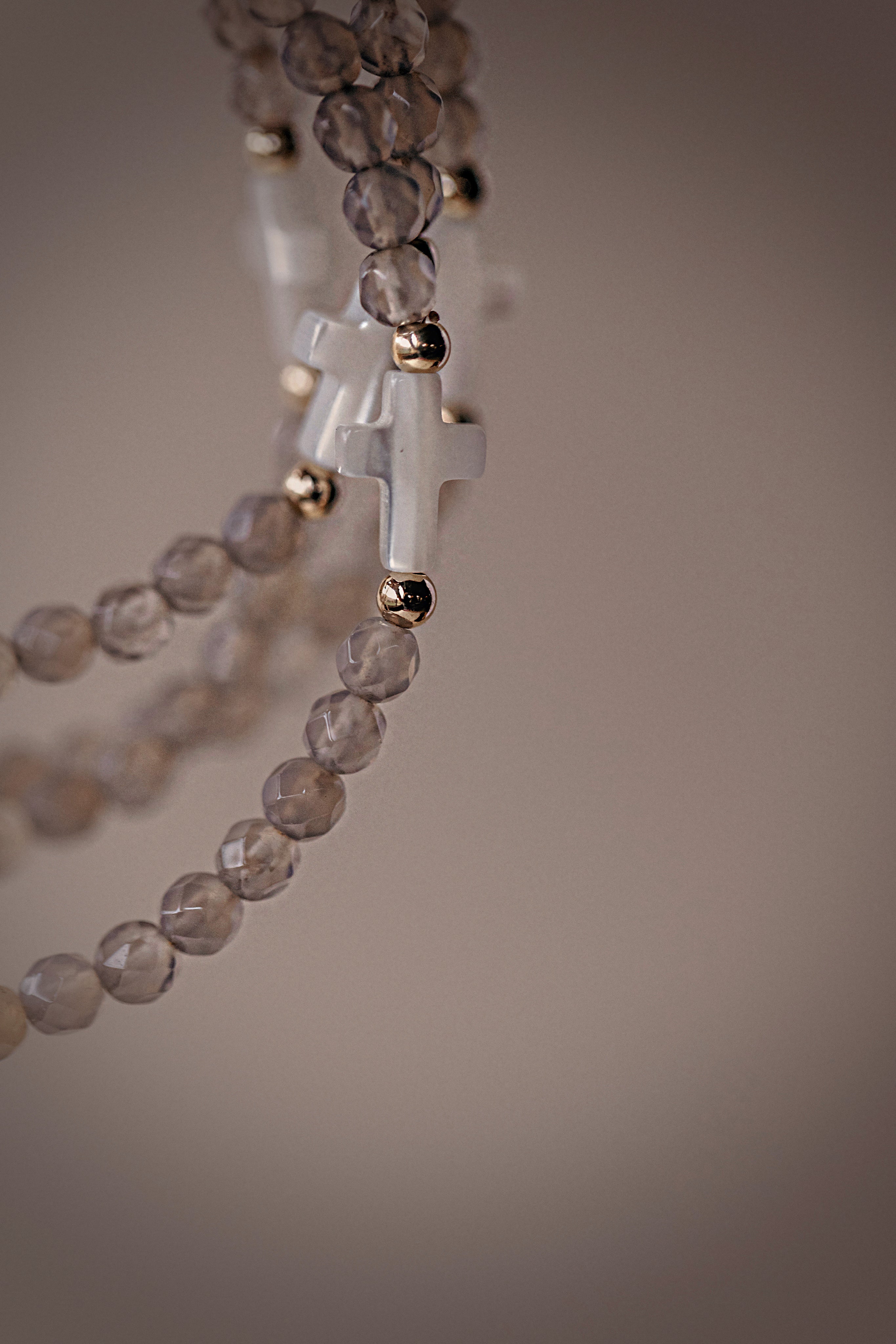Agate Cross Bracelet