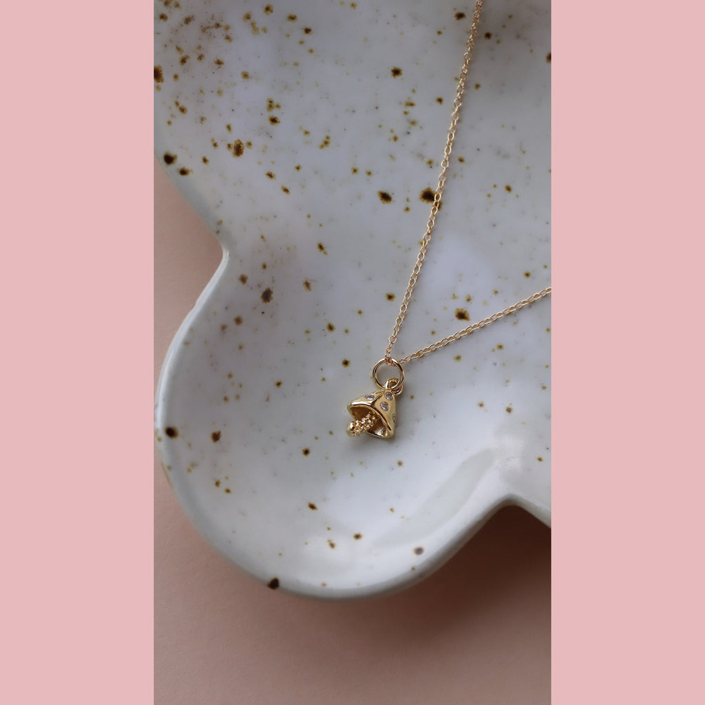 Mini Mushroom Necklace