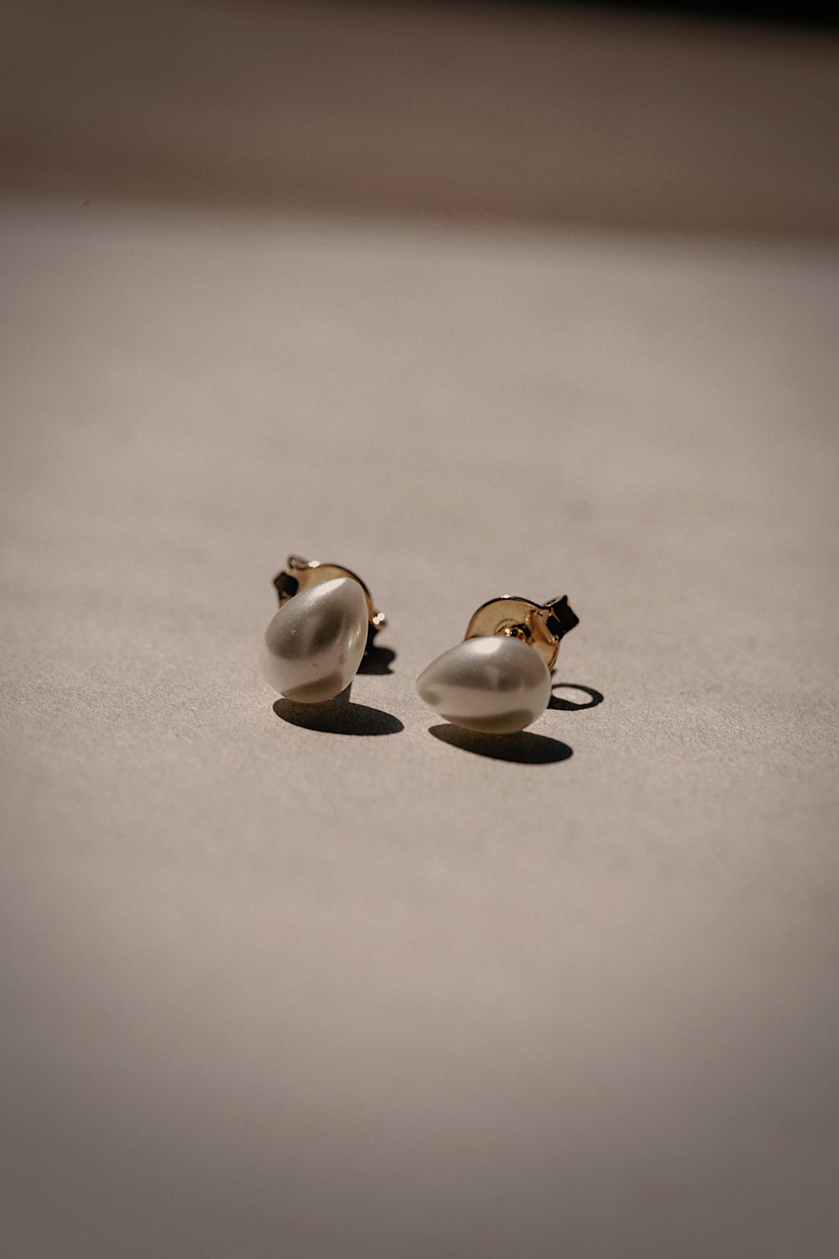 Solene Pearl Drop Studs